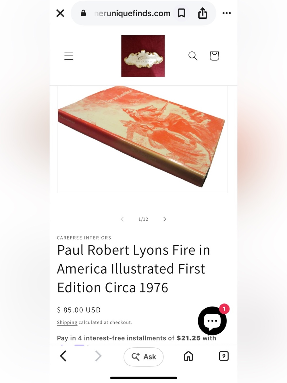 FIRE IN AMERICA, Hardcover Book! 🔥🔥🔥🔥🔥🔥🔥🔥🔥